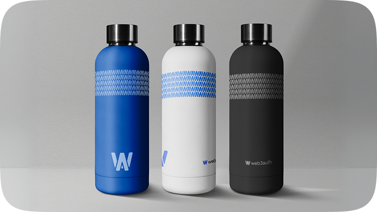 Web3Auth branded bottles