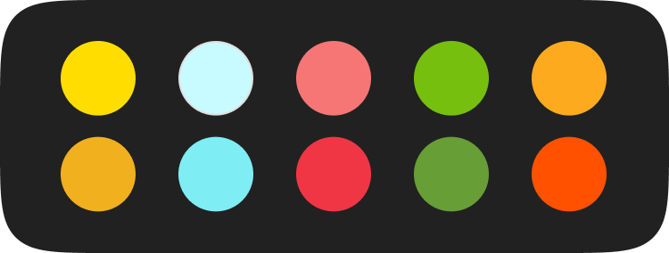 Fable & Fizz bright fruit-inspired color palette