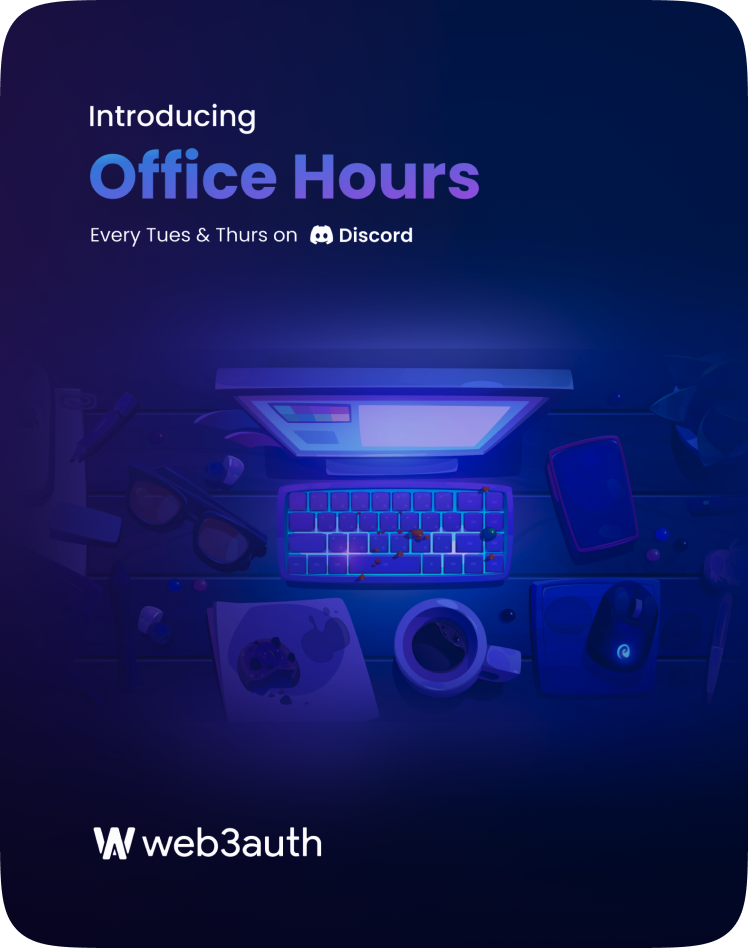 Web3Auth Office Hours campaign artwork
